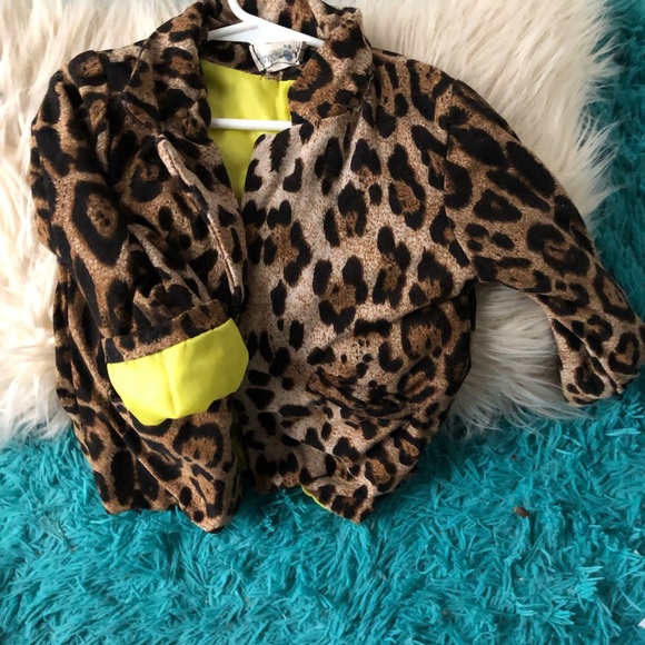 Cheetah kids blazer - Picture 2 of 4